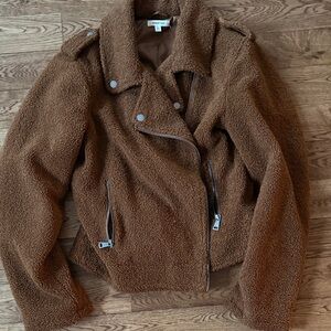 Max Studio Chocolate Teddy Jacket